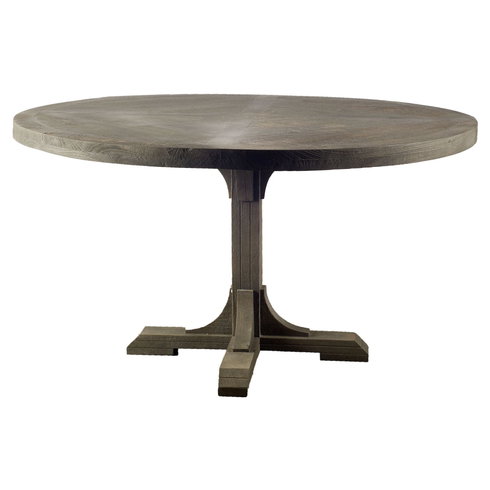 Barrett 54"L x 54"W Pedestal Dining Table | Modern | Brown Wood | Seats 4