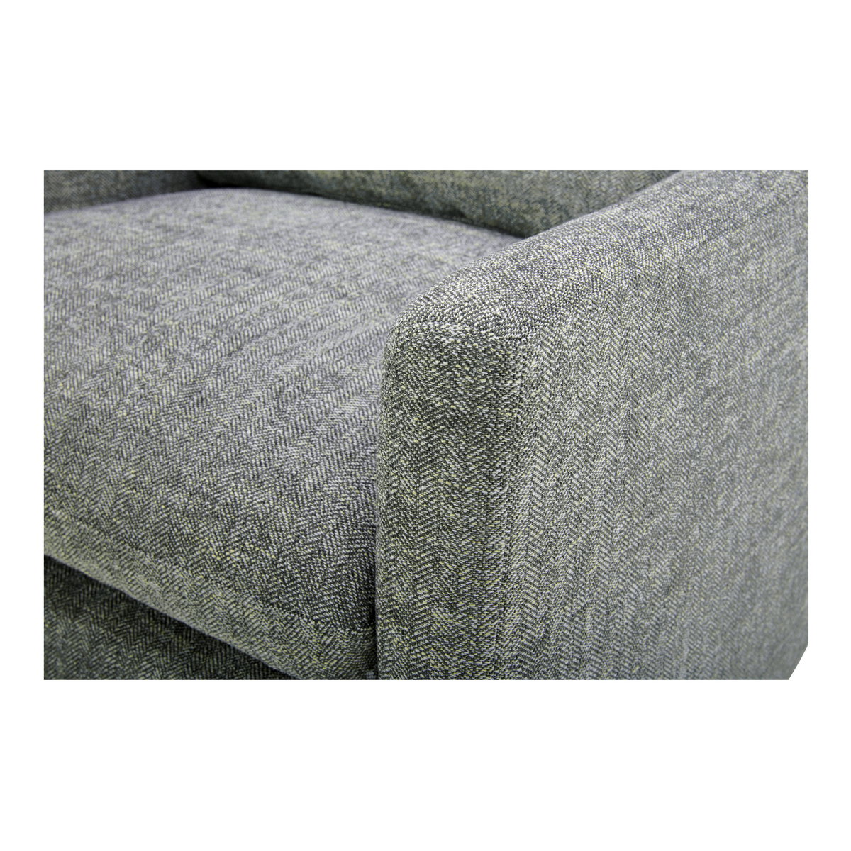 Linden Swivel Chair Slated Moss, Accent Chair by Moe's Home, 33" width x 28.35" height x 34" depth View 5