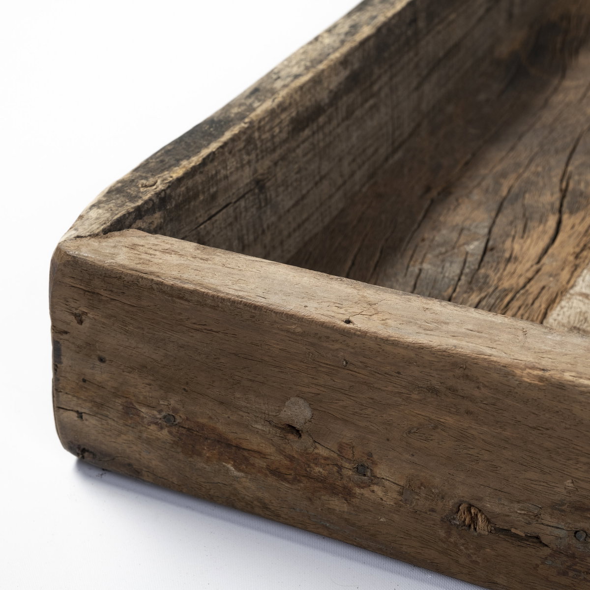 Carson (Large) 30L x 30W Brown Reclaimed Wood Tray, Decorative Tray by Mercana, 30" length x 30" width x 3" height View 8