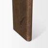 Rumer Dark Brown Wood with White Marble Side Table thumbnail 9