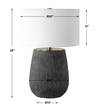 Americana Aged Black Table Lamp, by Uttermost, 20" width x 29" height x 20" depth thumbnail 3