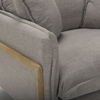 Roy II Flint Gray Upholstered and Brown Wood Frame Arm Chair thumbnail 10