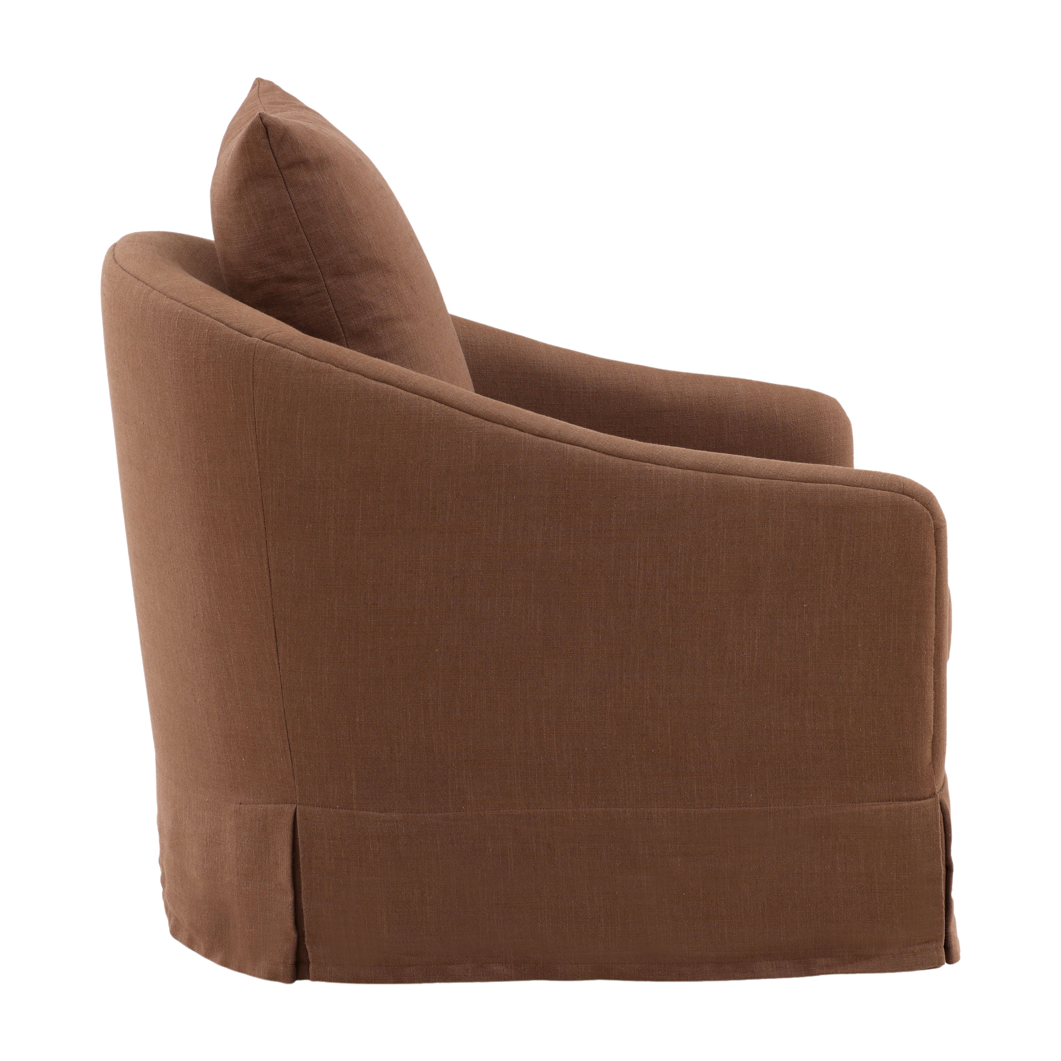 Laura Swivel Chair Coffee large image 