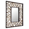 Teak Maze Rectangle Mirror, by Uttermost, 3'8" width x 4'8" height x 2.5" depth thumbnail 4