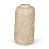 Rama Small Beige Paper Mache Floor Vase, by Mercana, 14" length x 14" width x 29" height thumbnail 1