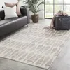 Asante Hand-Knotted Wool Ivory/Gray Area Rug thumbnail 1
