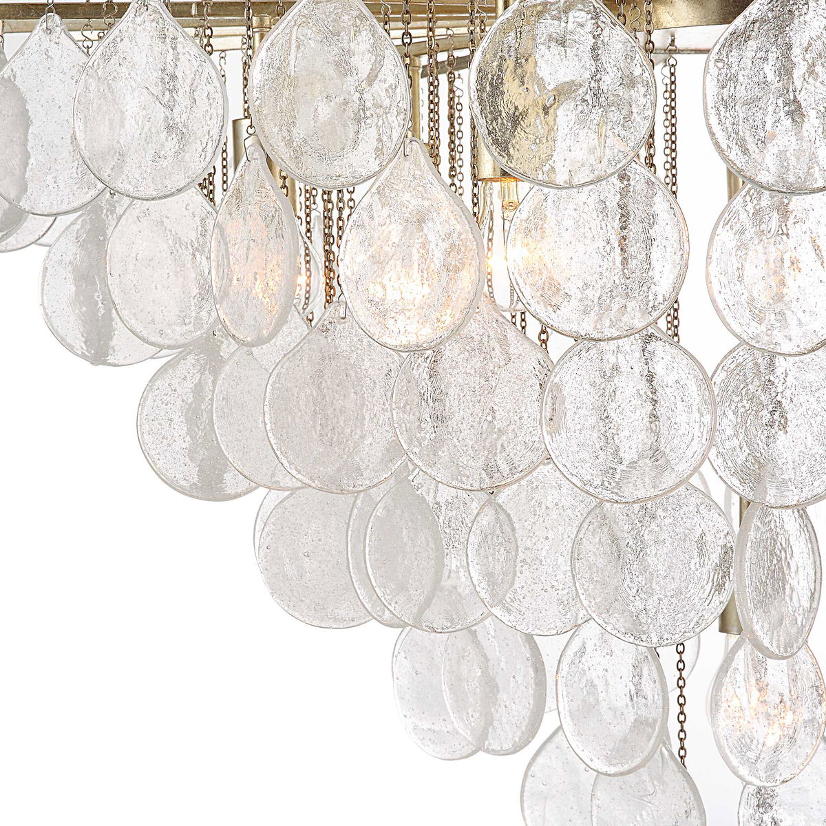 Goccia 8 Light Tear Drop Glass Pendant, by Uttermost, 38" width x 27.25" height x 38" diameter x 38" depth View 5