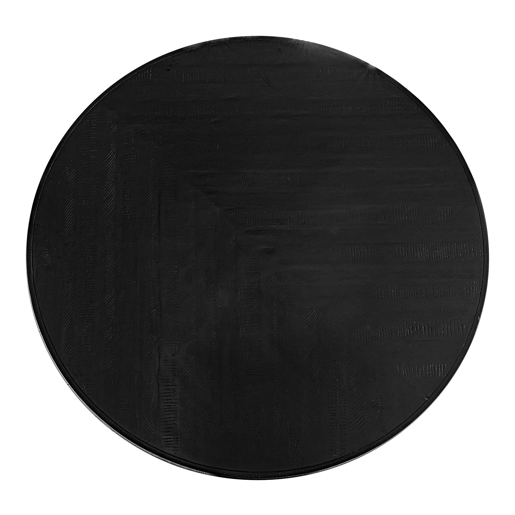 Parq 60 Inch Round Dining Table Black, by Moe's Home, 60" width x 30" height x 60" depth View 4