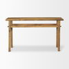 Rosie Small Brown Wood Console Table, by Mercana, 54" length x 16" width x 30" height thumbnail 4