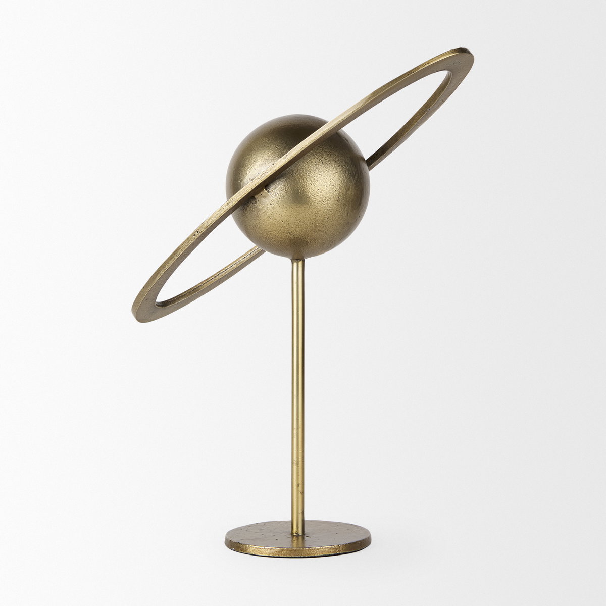 Atlas  Gold Metal Solar System Ornament, Decorative Object by Mercana, 15" length x 7" width x 16" height View 3