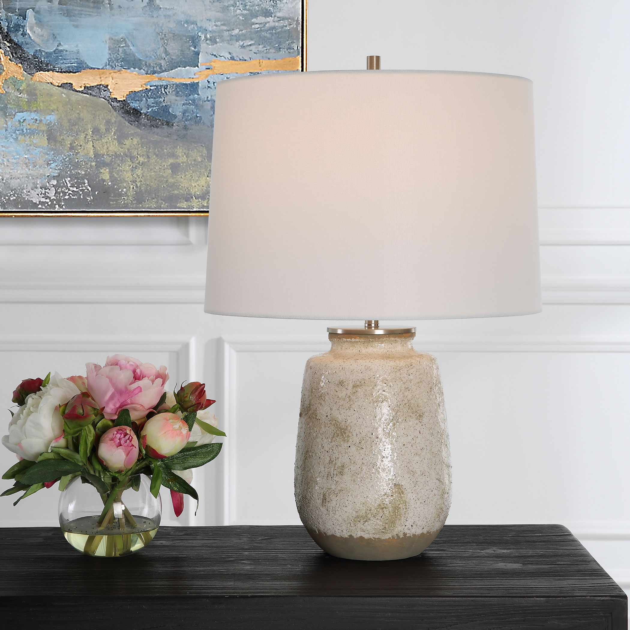 Medan Taupe & Gray Table Lamp large image 