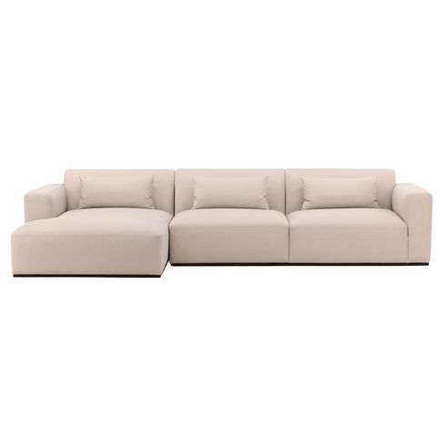 Brooklyn Chaise Sectional Cream