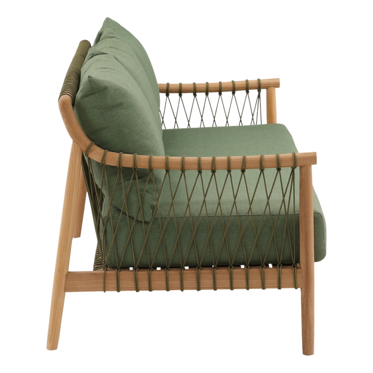Tahoe Outdoor Sofa Green, Sofas & Sectional by Dovetail, 78.5" width x 33" height x 29.5" depth View 3