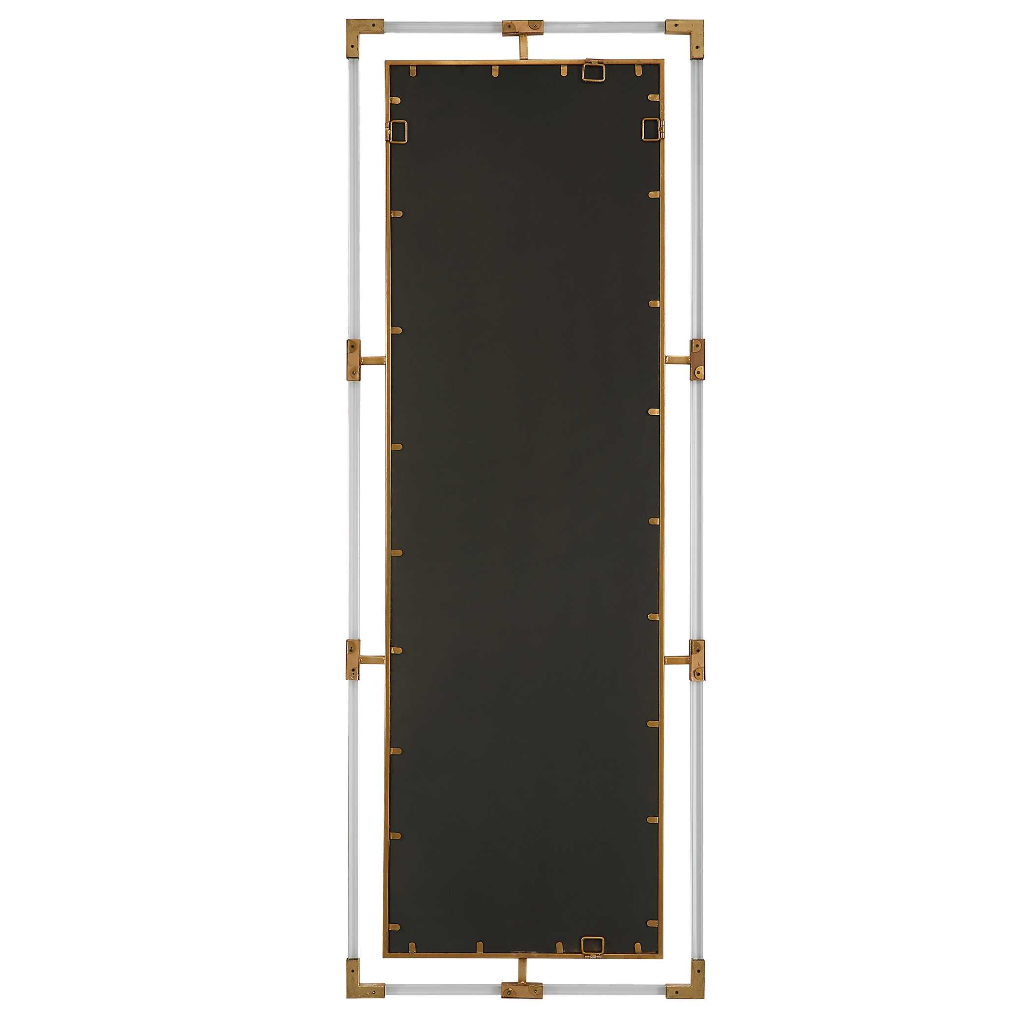 Balkan Gold Tall Mirror, by Uttermost, 27.5" width x 75" height x 1.12" depth View 7