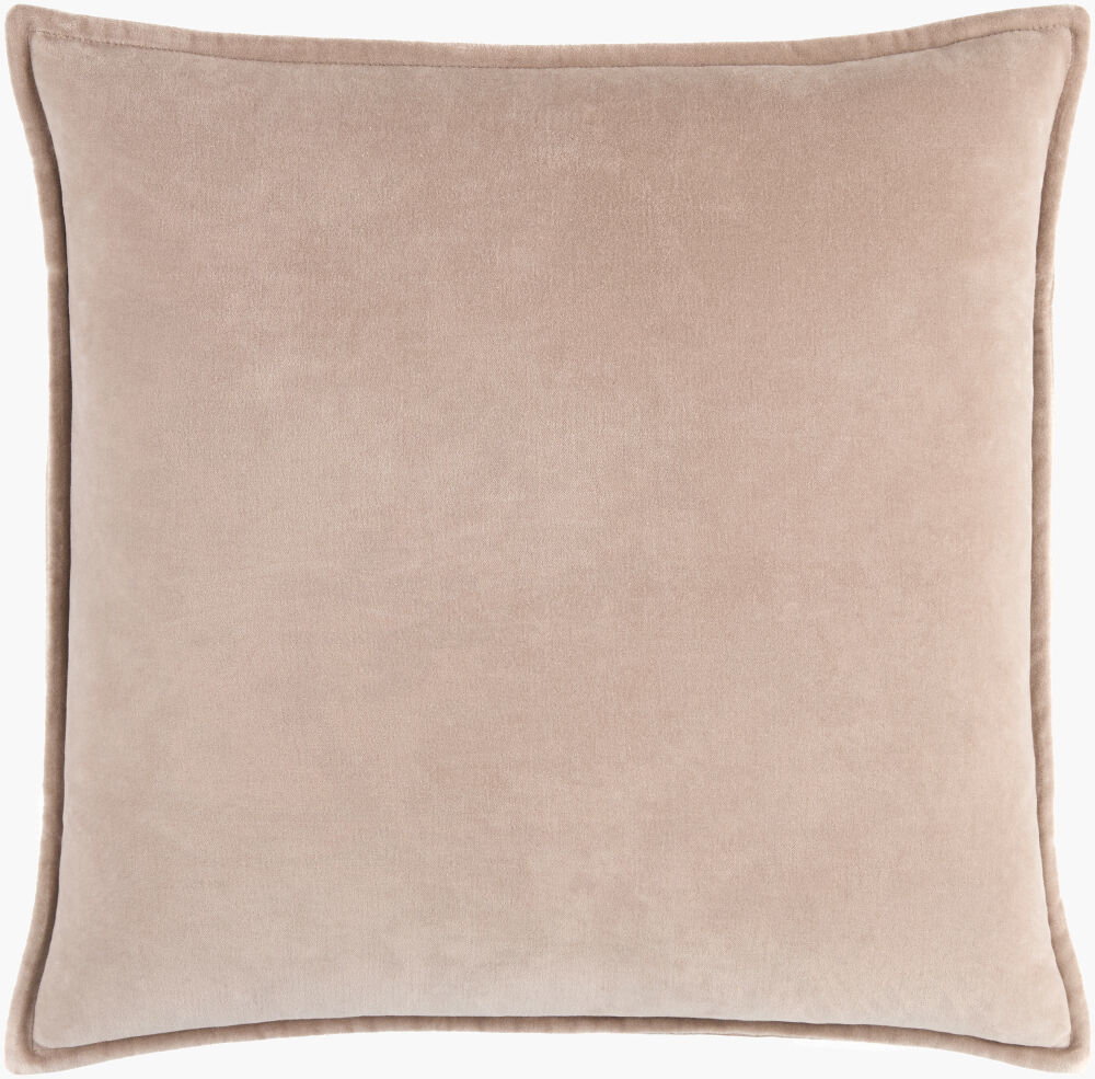Cotton Velvet Accent Pillow Poly, Decorative Pillow by Surya, 20" length x 20" width