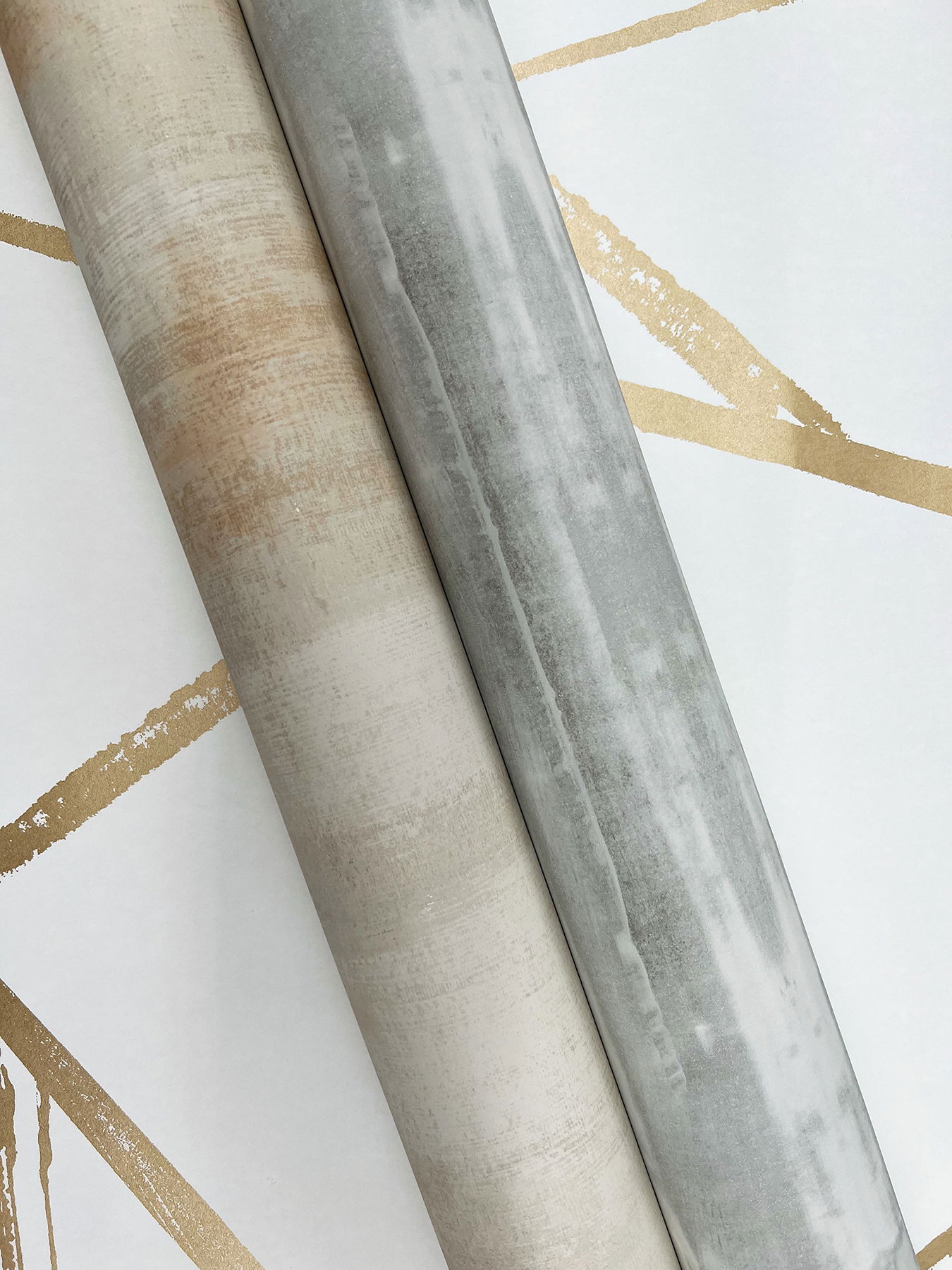 Intersect Gold Metallic Wallpaper large image 
