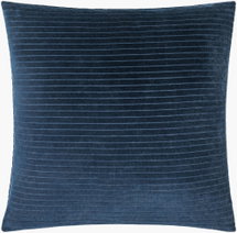 Online Designer Combined Living/Dining Cotton Velvet Stripes Accent Pillow Poly