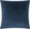 Cotton Velvet Stripes Accent Pillow, Decorative Pillow by Surya, 20" length x 20" width thumbnail