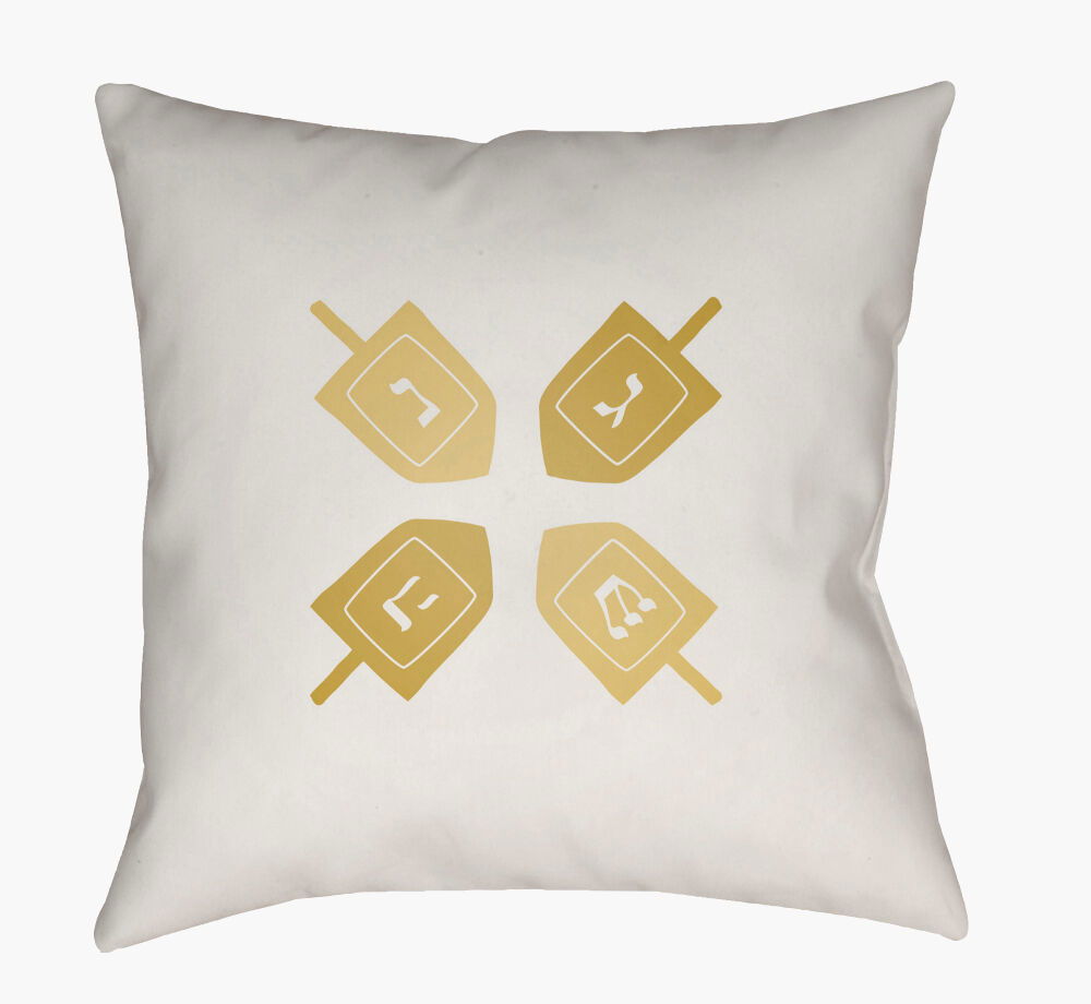 Dreidel II Accent Pillow, Decorative Pillow by Surya, 20" length x 20" width