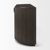 Terra 72L x 18W x 32H Dark Brown Wood Fluted Sideboard thumbnail 4