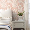 Hawthorne Ikat Coral Wallpaper thumbnail 1