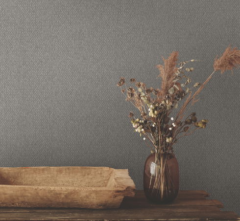 Stretched Hexagons Dark Silver Wallpaper