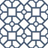 Hedgerow Trellis Navy Peel & Stick Wallpaper, by York Wall, 20' length x 1'8.5" width x 0.02" depth thumbnail