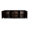 Denman 4 Door Sideboard Dark Brown thumbnail 1