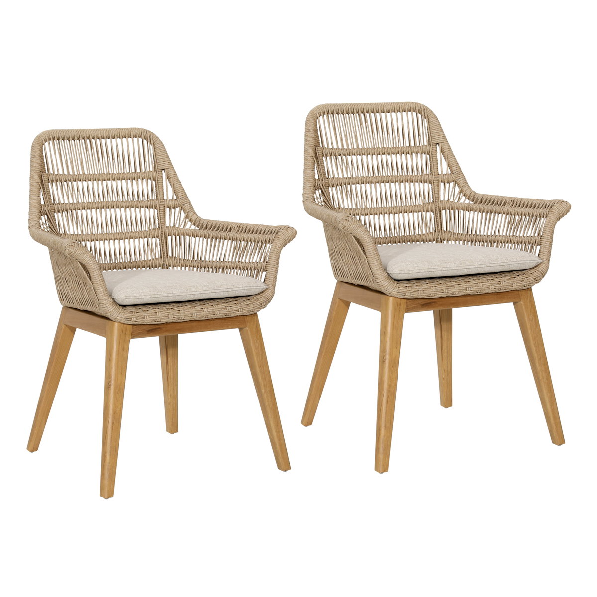 Kenna Dining Chair Set of 2, by Dovetail, 26.87" width x 36" height x 24" depth View 1