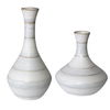 Potter Fluted Striped Vases Set/2, Decorative by Uttermost, 10.62" width x 20.6" height x 10.62" depth thumbnail 1