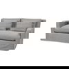Denly I 69 X 38.25 X 34.5 Flint Gray Slipcover Two Seater Sofa, Sofas & Sectional by Mercana, 69" length x 38.25" width x 34.84" height thumbnail 1