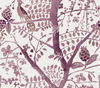 Peacock Block Print Purple Wallpaper thumbnail 0