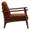 Talesa Occasional Chair Rust, Accent Chair by Dovetail, 28.25" width x 32.25" height x 33.25" depth thumbnail 3