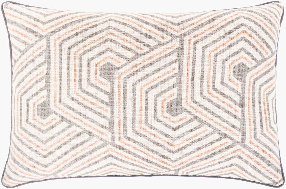 Mila Lumbar Pillow, Decorative Pillow by Surya, 14" length x 22" width