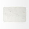 Preston  White Marble Top with Gold Metal Accent Table thumbnail 4