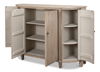 Brooks Demilune, Stone Grey, Cabinets & Sideboard by Sarreid, 63" length x 20" width x 45" height thumbnail 8