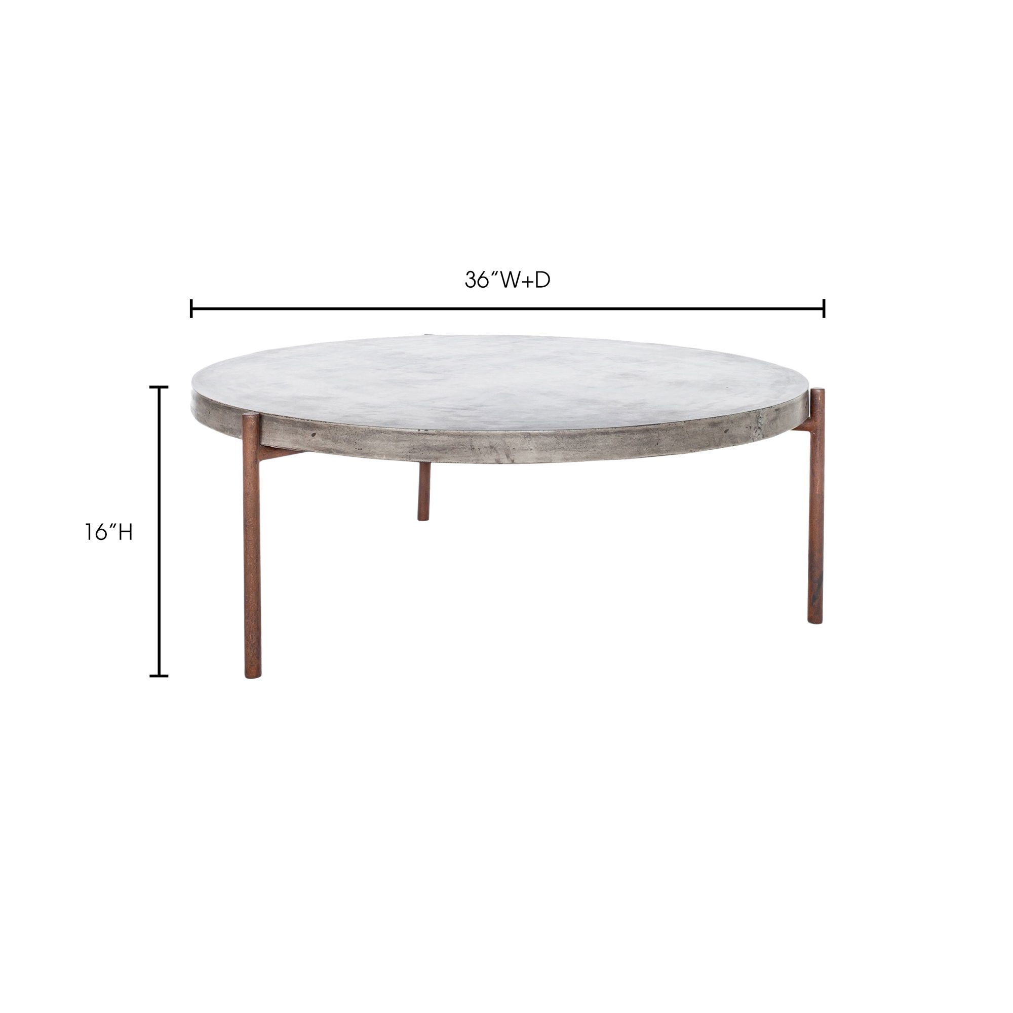 Mendez Outdoor Coffee Table Dark Grey large image 