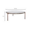 Mendez Outdoor Coffee Table Grey, Outdoor Table by Moe's Home, 3' width x 1'4" height x 3' depth thumbnail 5