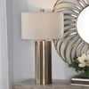 Taria Brushed Brass Table Lamp, by Uttermost, 18" width x 31.5" height x 18" depth thumbnail 2