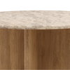 Layna Dining Table Beige, by Dovetail, 54" width x 30" height x 54" depth thumbnail 4