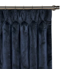Online Designer Home Office NELLIS VELVET CURTAIN PANEL IN AZURE