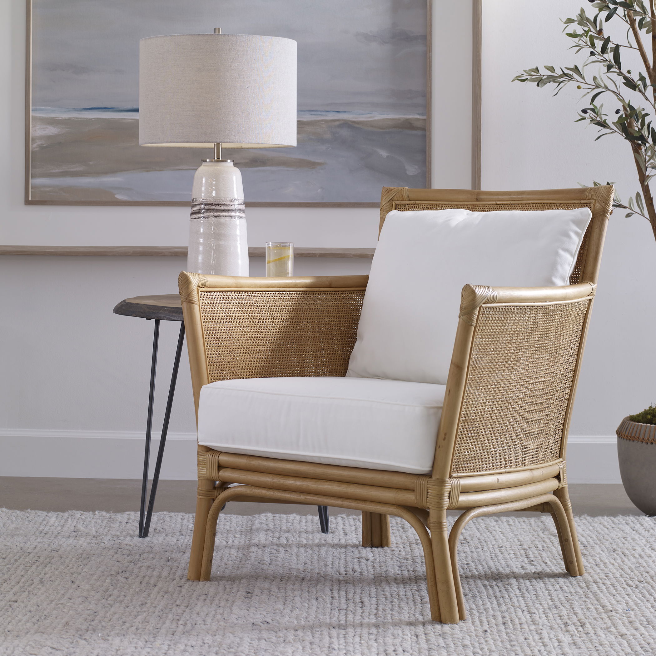 Pacific Rattan Armchair large image 