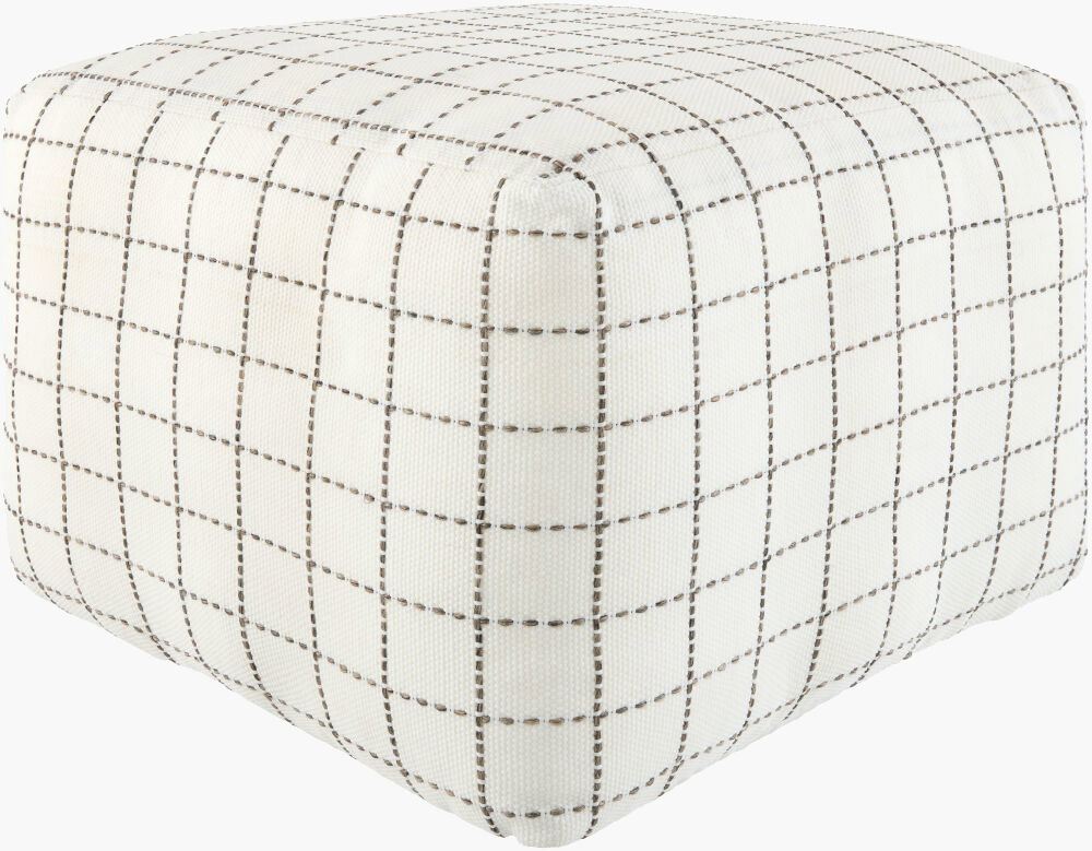 Island Vibe Pouf, Ottoman by Surya, 18" width x 14" height