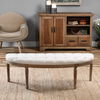 Leggett Tufted White Bench thumbnail 3