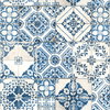 Mediterranian Tile Blue Peel & Stick Wallpaper, by York Wall, 16'6" length x 1'8.5" width x 0.02" depth thumbnail