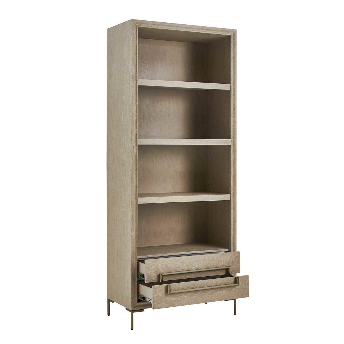 Alessia Light Oak Etagere, Furniture by Uttermost, 36" width x 88" height x 18" depth View 5