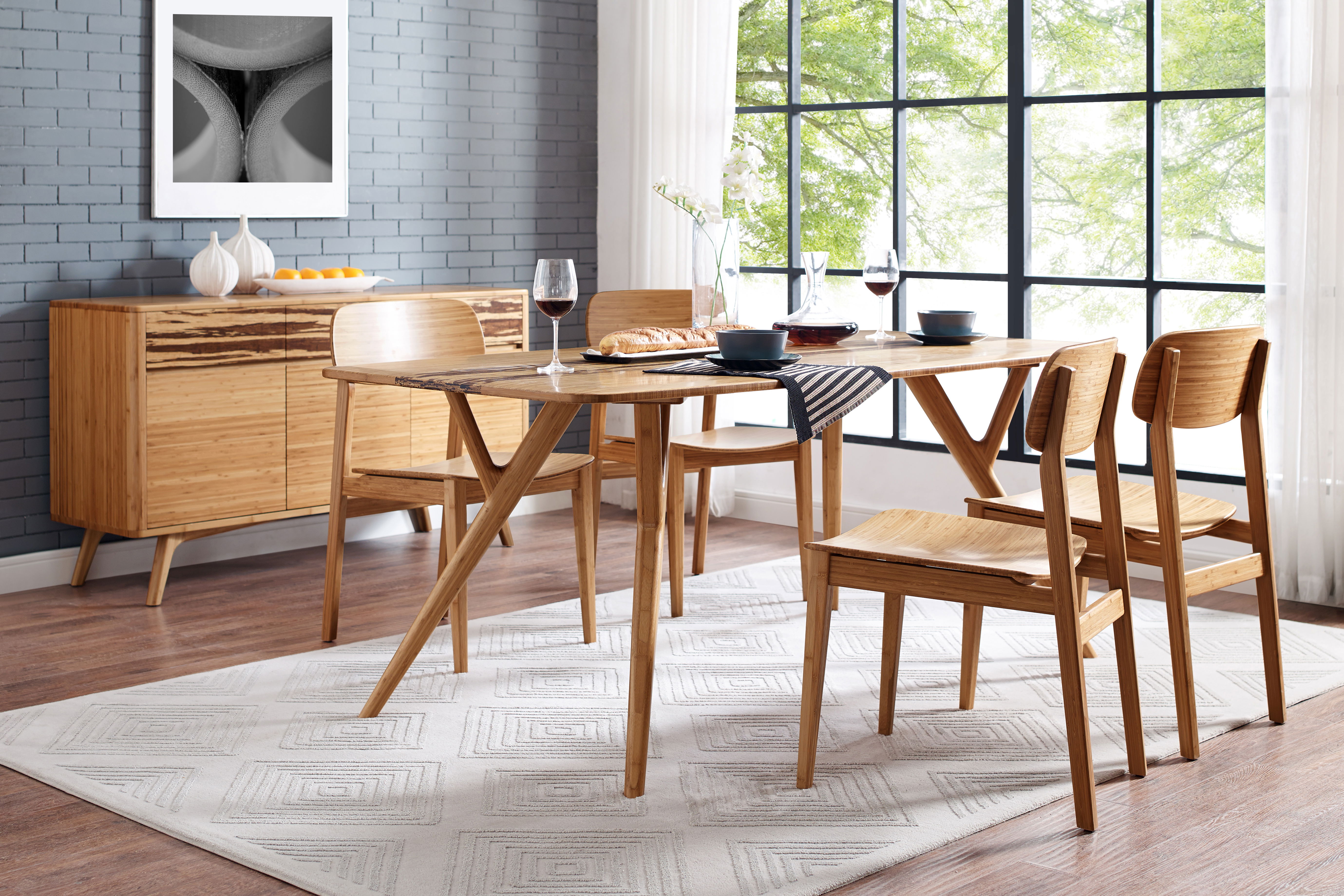Azara Dining Table, Caramelized large image 