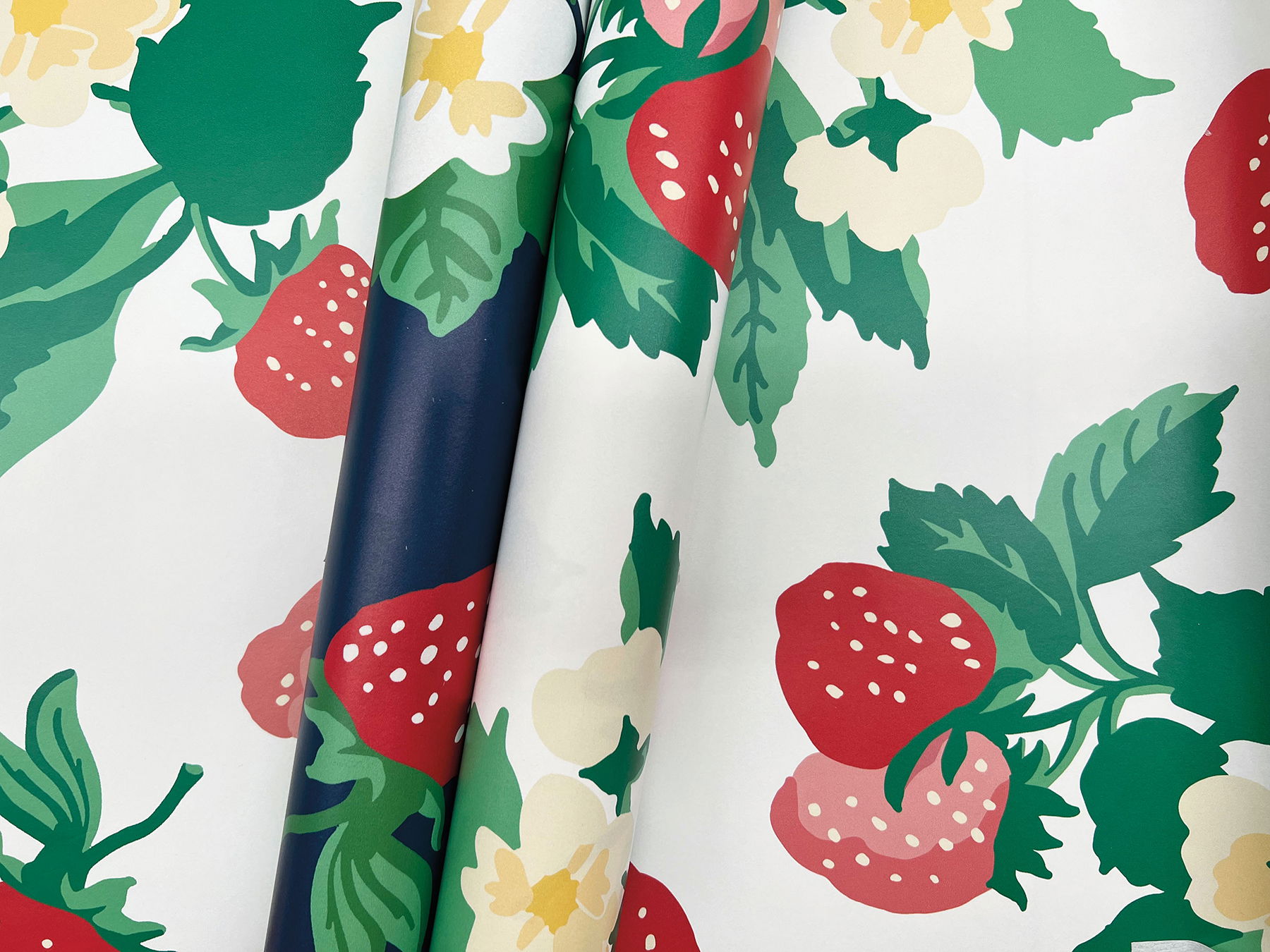 Berry Nice Berry Pink Peel & Stick Wallpaper large image 