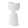 Rylee 11.6H White Ceramic Vase thumbnail 0