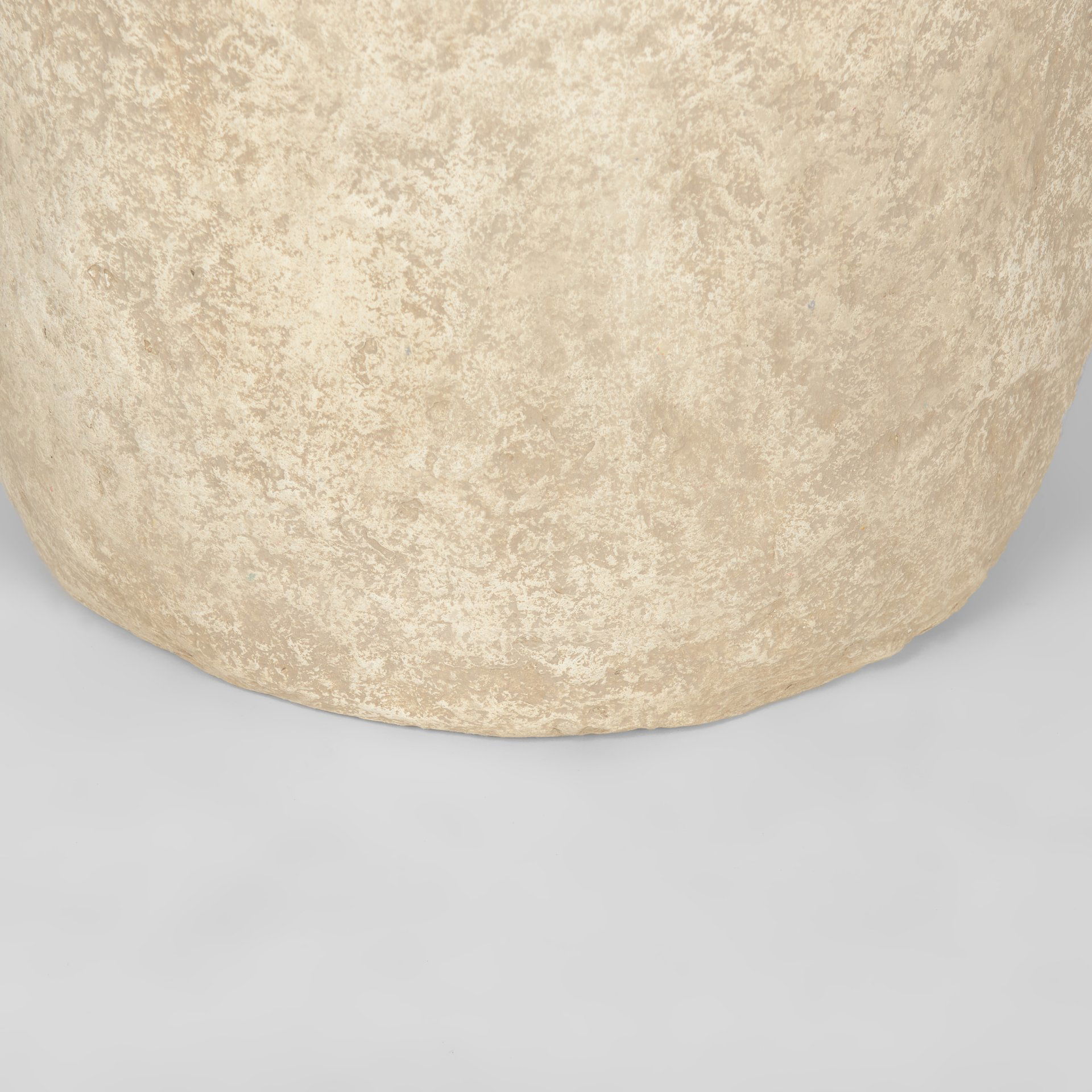 Rama Large Beige Paper Mache Floor Vase large image 